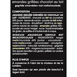 CORA Dégustation -  Amandes grillées enrobées de chocolat au lait