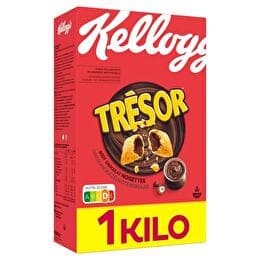 TRÉSOR KELLOGG'S Céréales fourrés chocolat noisettes