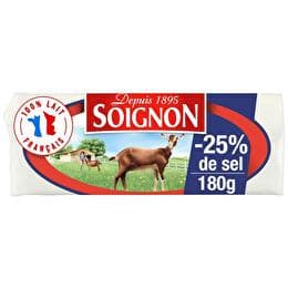 SOIGNON Fromage  de chèvre réduit en sel de 25%