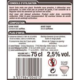 CORA Cidre rosé 2.5%