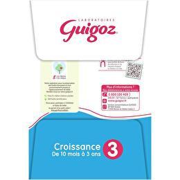 GUIGOZ Guigoz Optipro 3 lait croissance 3ème âge bio dès 10 mois 4x1l 4x1l  pas cher 