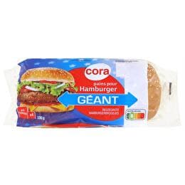 CORA Pains hamburger géant x 4