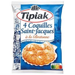 TIPIAK Coquille Saint-Jacques à la bretonne x4