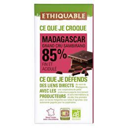 ETHIQUABLE Chocolat noir 85 % cacao Madagascar BIO