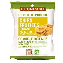 ETHIQUABLE Chips fruitées banane plantain BIO