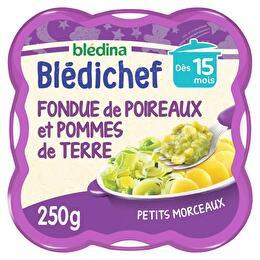 BLÉDINA Blédichef - Fondue de poireaux & pommes de terre dès 15 mois