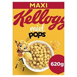 KELLOGG'S Miel pops - Céréales maïs soufflées au miel