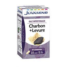 JUVAMINE Charbon+ levure pour gaz intestinaux x45