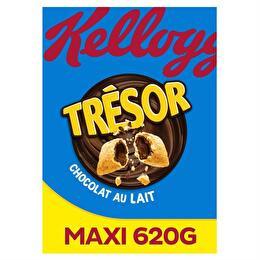 TRÉSOR KELLOGG'S Céréales chocolat fourrés au lait