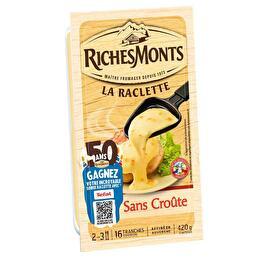 RICHESMONTS Raclette sans croûte en tranches x16