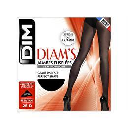DIM Collant Diam's Jambes fuselées semi opaque, Noir, T2