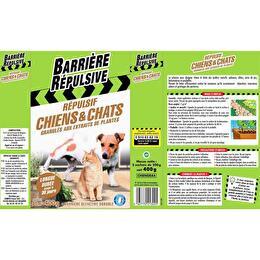 Répulsif Chiens & Chats Granules aux Extraits de Plantes 400 g Barrière  Répulsive