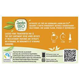 Achat Jardin Bio Etic Thé vert orange bergamote bio - 20 sachets, 30g