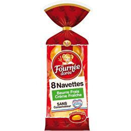 LA FOURNÉE DORÉE Navettes au beurre frais x8