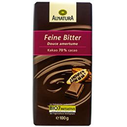 ALNATURA Chocolat noir douce amertume, 70% cacao BIO