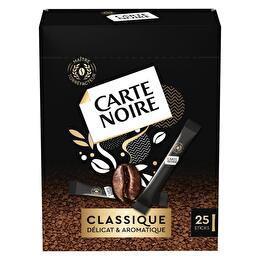 CARTE NOIRE Café soluble classique 25 sticks