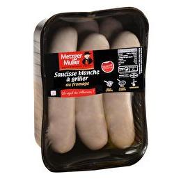 METZGER MULLER Saucisse blanche fromage x 6