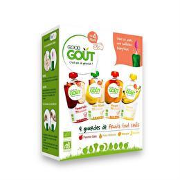GOOD GOÛT Variety fruits 4x120g + cuillère