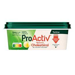 PROACTIV Margarine 100% végétale réduit le cholestérol tartine