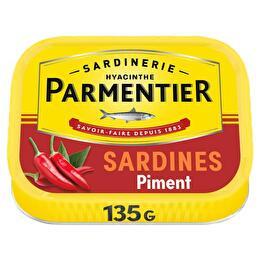 PARMENTIER Sardines à l'huile olive & au piment