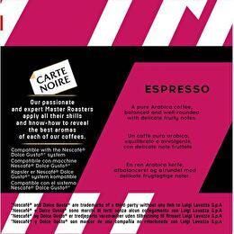Capsule Carte Noire Dolce Gusto® comaptible - x16 Espresso