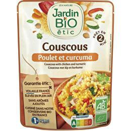 JARDIN BIO ÉTIC Couscous poulet curcuma BIO