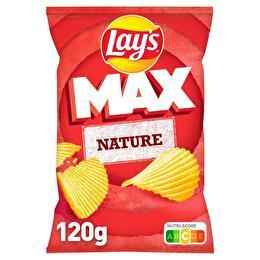 LAY'S Chips nature max craquantes salées