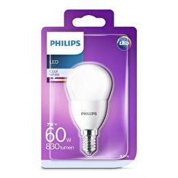 PHILIPS Ampoule LED Sphérique E14 7-60W froid
