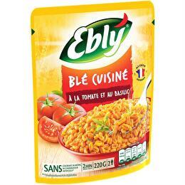 EBLY Blé micro ondable tomate et basilic 2min