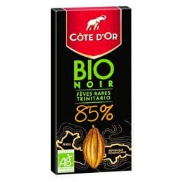 CÔTE D'OR Tablette chocolat noir BIO 85 %