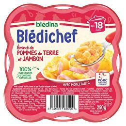 BLÉDINA Blédichef - Emincé de pommes de terre & jambon dès 18 mois