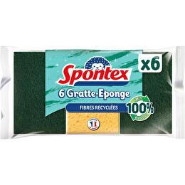 SPONTEX Gratte-éponge fibres recyclées
