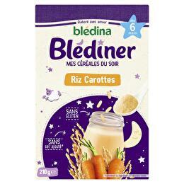 BLÉDINA Blediner - Céréales riz carottes de 6 à 36 mois