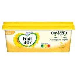FRUIT D'OR Margarine 100% végétale Oméga 3 doux tartine et cuisson