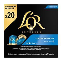 L'OR Capsule espresso decaffeinato x20