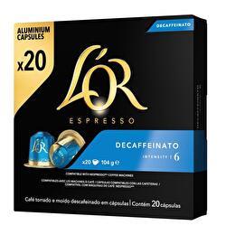 L'OR Capsule espresso decaffeinato x20