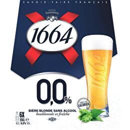 1664 Bière Blonde sans alcool 0.01%