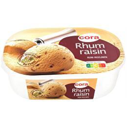 CORA Crème glacée Rhum raisin