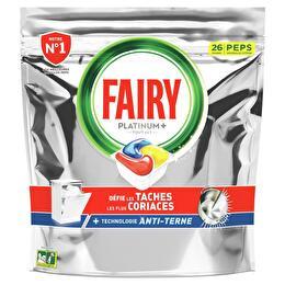Fairy - Tablette lave vaisselle platinum+ citron x26 - Supermarchés Match