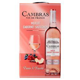 CAMBRAS Vin de France  Sauvignon rosé 12.5%