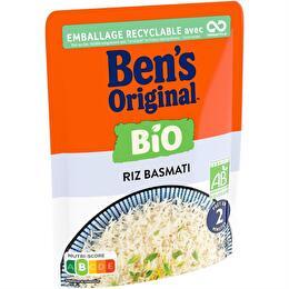 BEN'S ORIGINAL Riz basmati bio micro ondable 2min
