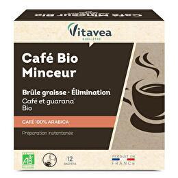 VITARMONYL Aqualigne café minceur arabica bio 12 sachets solubles