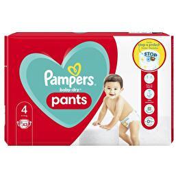 Pampers - Culottes baby dry pants géant taille 4 - Supermarchés Match