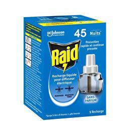 RAID Recharge électrique liquide  45 nuits 3 en 1
