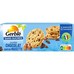 GERBLÉ Cookies pépites choco noisette sans sucres