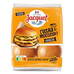 JACQUET Burger Sensation brioché ultra moelleux x4