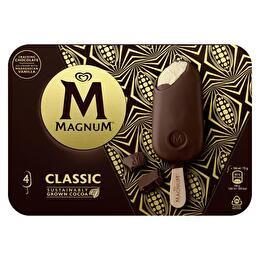 CLASSIC MAGNUM Bâtonnets classic vanille enrobée de chocolat au lait