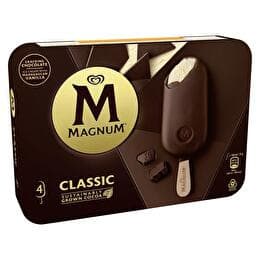 CLASSIC MAGNUM Bâtonnets classic vanille enrobée de chocolat au lait