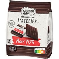 LES RECETTES DE L'ATELIER NESTLÉ Les carrées Chocolat noir intense 70%
