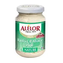 Alélor, Raifort d'Alsace râpé nature